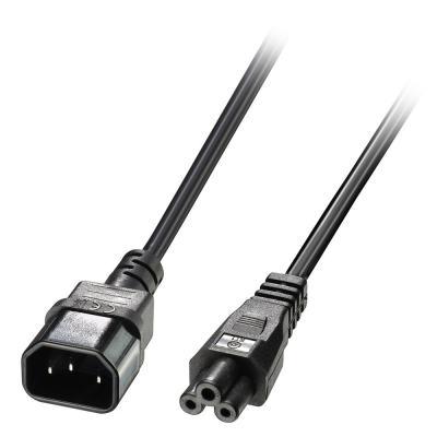 3m IEC C14 To IEC C5 Cloverleaf Extension Cable